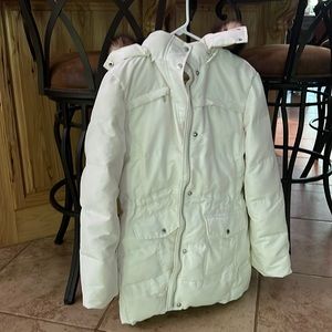 Winter coat with authentic fur hood